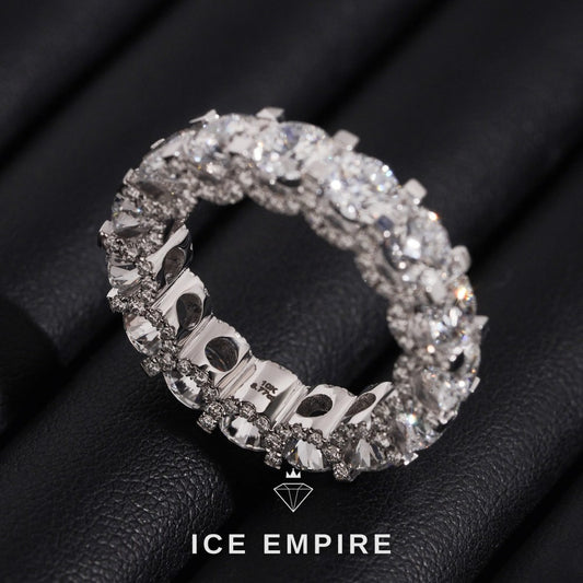 Iced Out 10K Gold Lab Grown Diamond Pendant