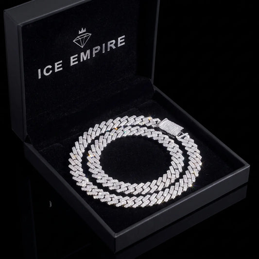 Iced Out Rose Gold Plated Moissanite Cuban Chain