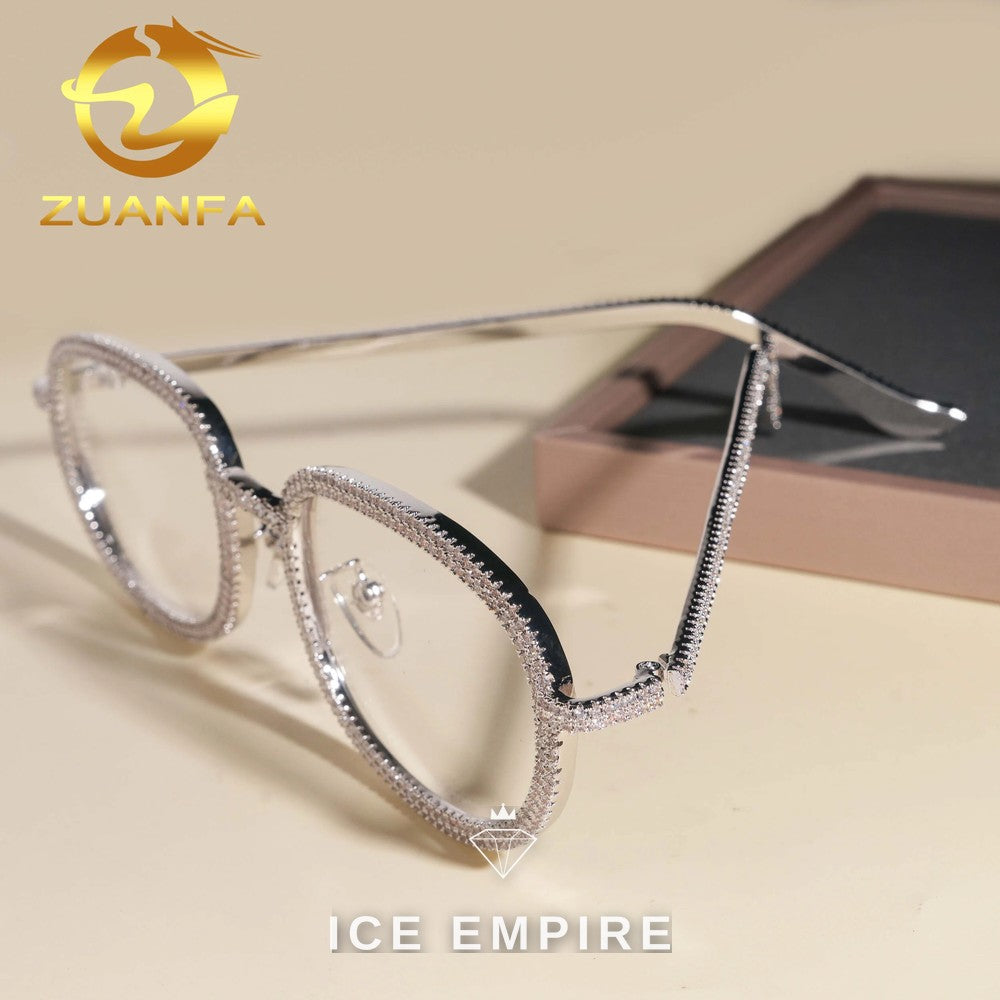 Iced Out 925 Silver Glasses
