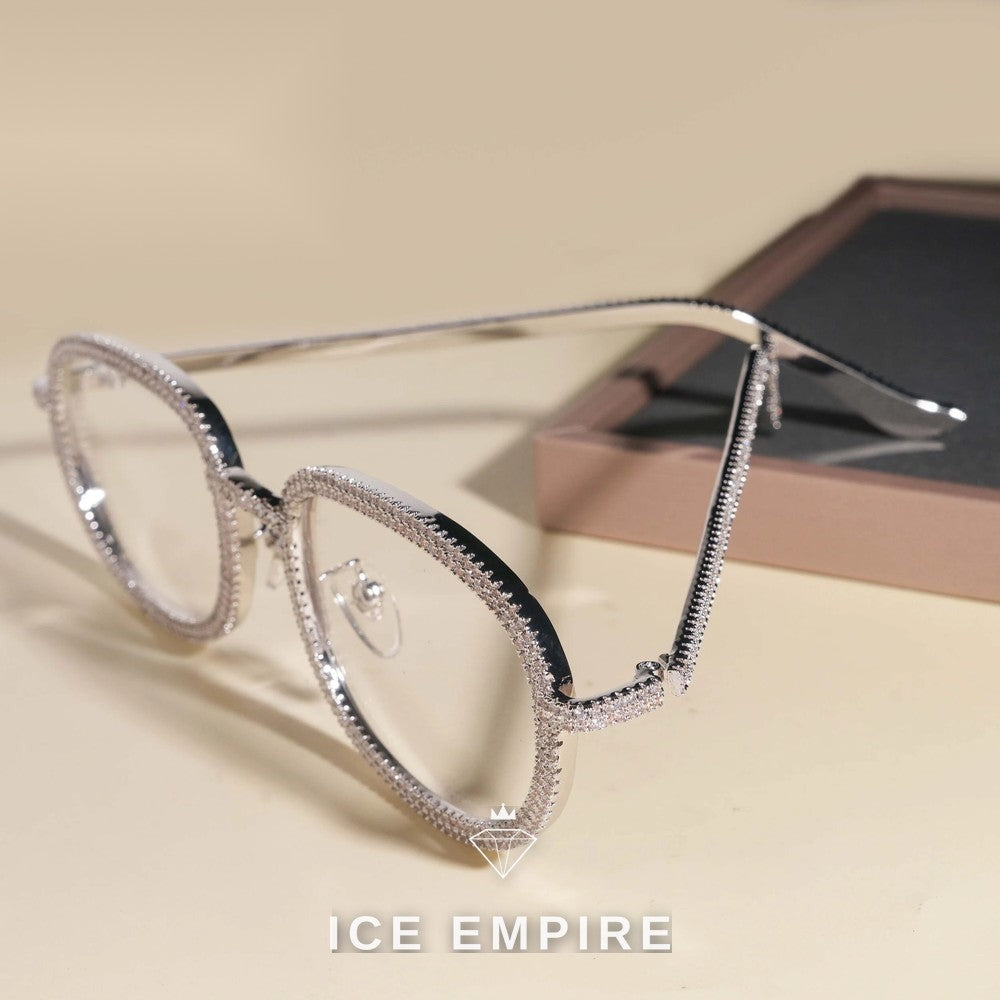 Iced Out 925 Silver Glasses