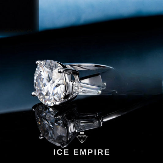 Iced Out 925 Silver Moissanite Ring