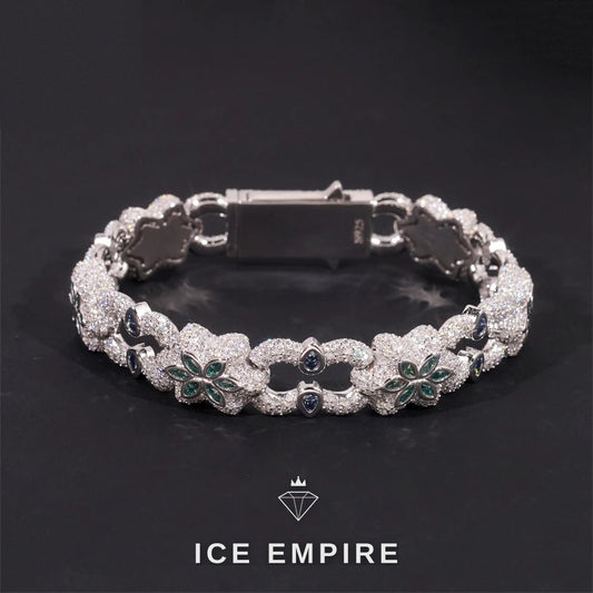 Iced Out Rose Gold Plated Moissanite Cuban Chain