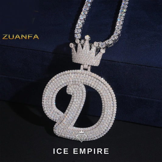 Iced Out Rose Gold Plated Moissanite Tennis Chain