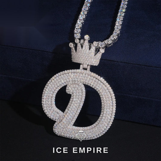 Iced Out Rose Gold Plated Moissanite Tennis Chain