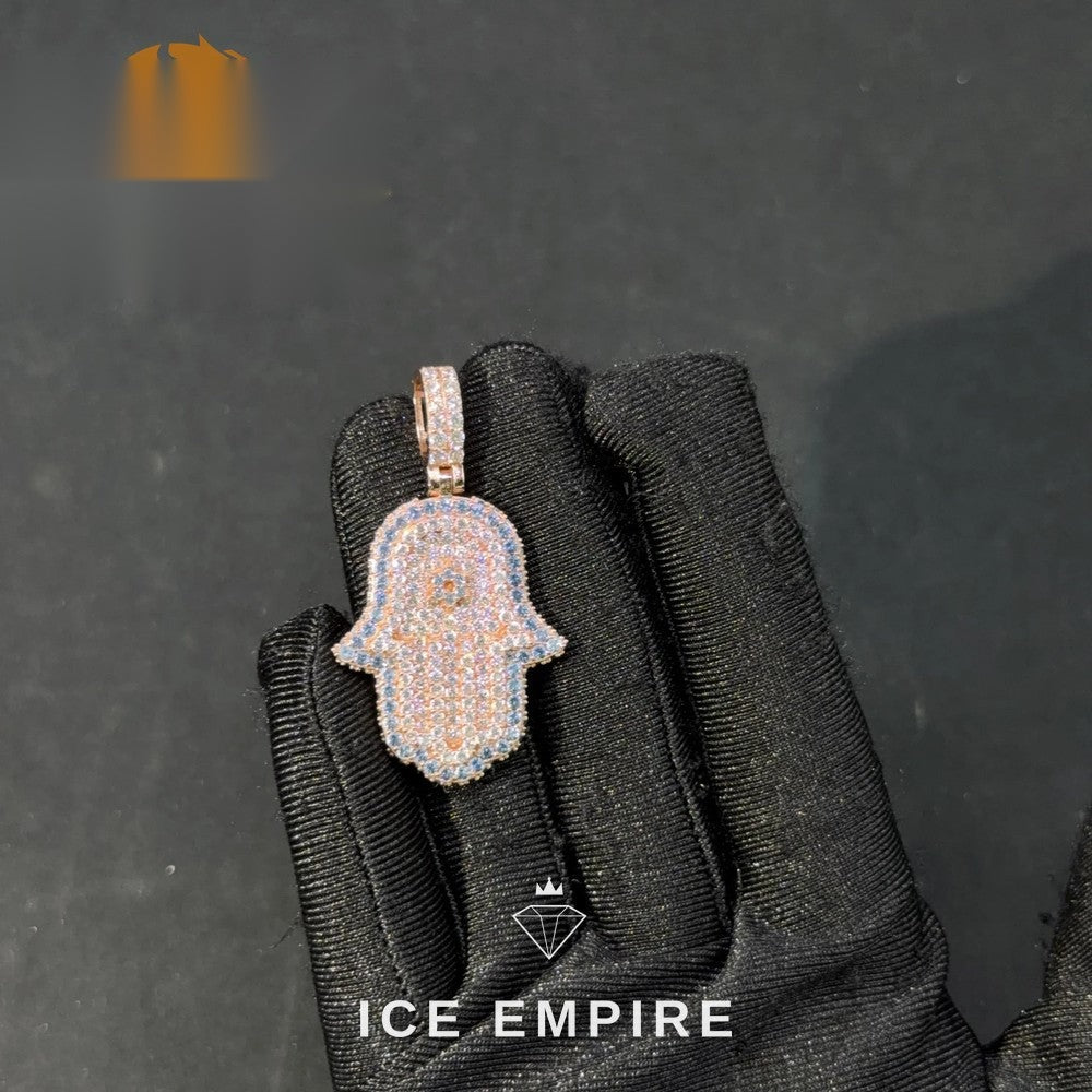 Iced Out Rose Gold Plated Pendant