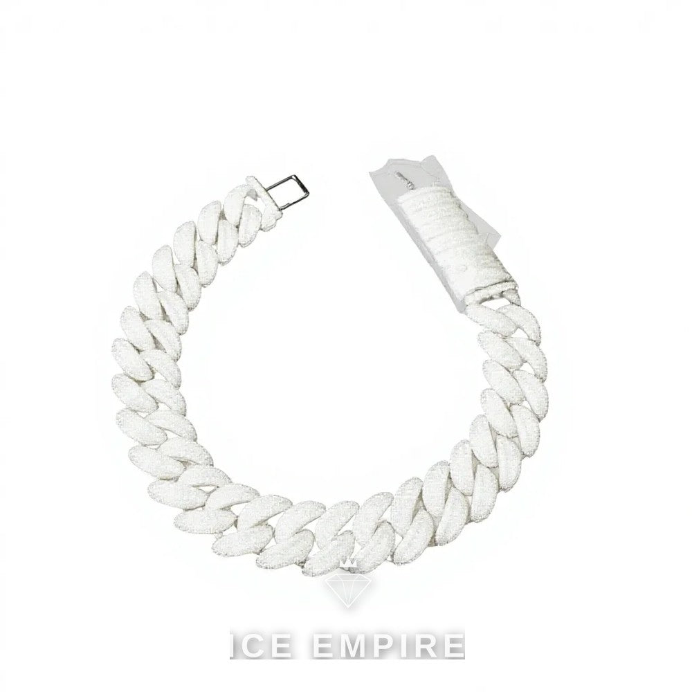 Iced Out 925 Silver Moissanite Cuban Chain