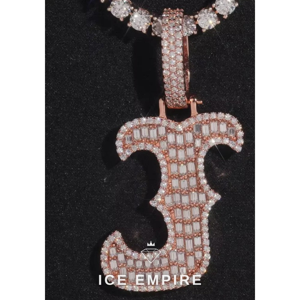 Iced Out 925 Silver Pendant