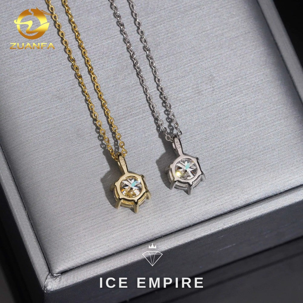 Iced Out 925 Silver Lab Grown Diamond Pendant