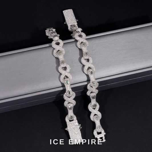 Iced Out 925 Silver Moissanite Cuban Chain