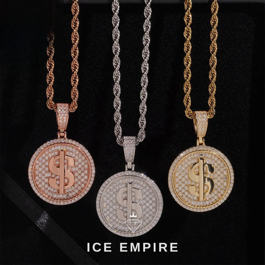 Iced Out 925 Silver Moissanite Pendant