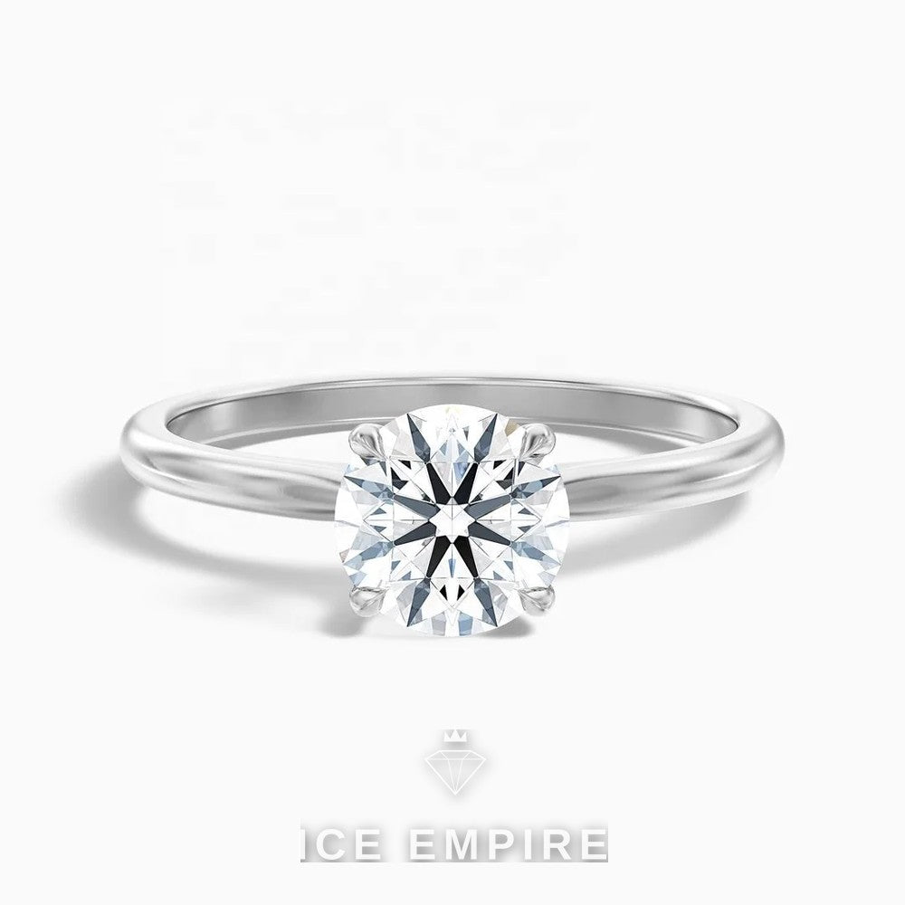 Iced Out 10K Gold Lab Grown Diamond Ring