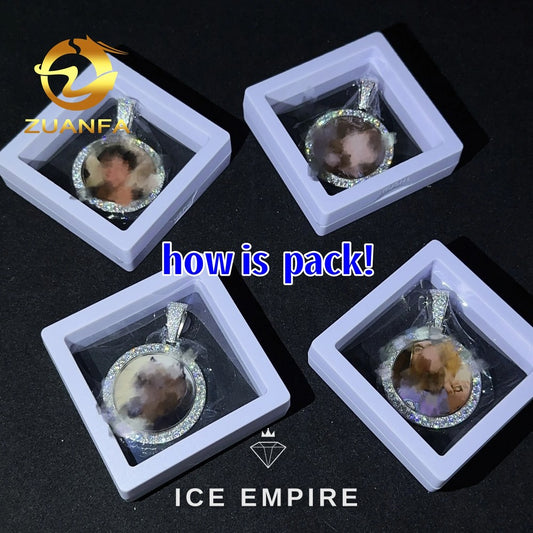 Iced Out Rose Gold Plated Moissanite Pendant