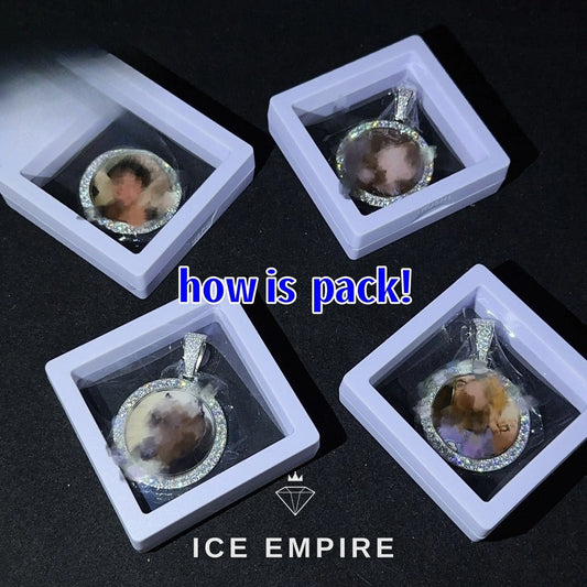 Iced Out Rose Gold Plated Moissanite Pendant