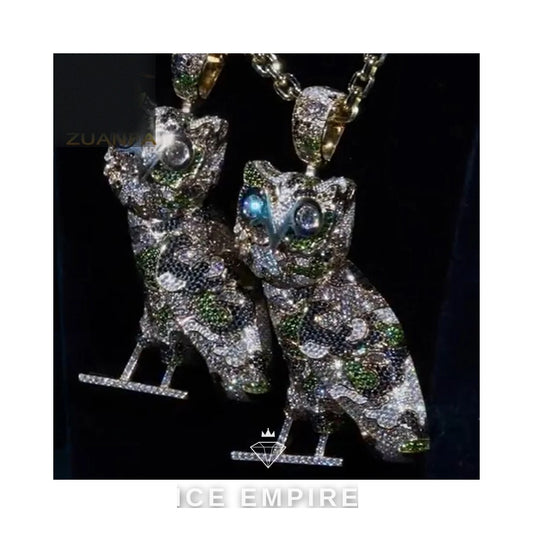 Iced Out 925 Silver Moissanite Pendant