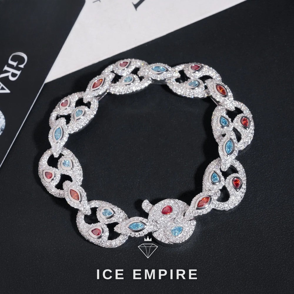Iced Out 925 Silver Moissanite Bracelet