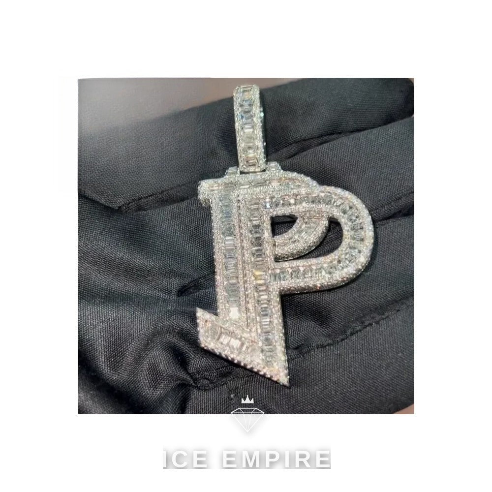 Iced Out Baguette Rose Gold Plated Pendant