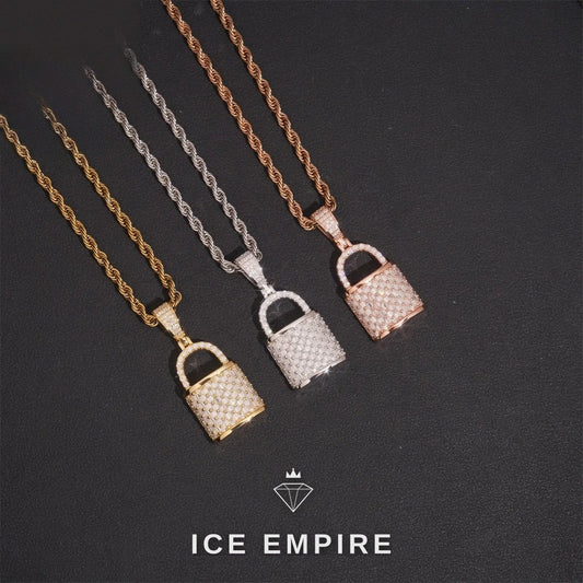 Iced Out 925 Silver Moissanite Pendant