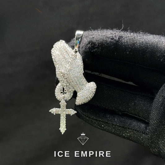 Iced Out 925 Silver Pendant
