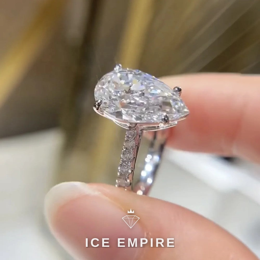 Iced Out 18K Gold Lab Grown Diamond Pendant