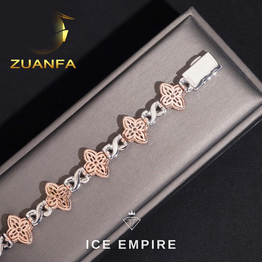 Iced Out 925 Silver Moissanite Bracelet