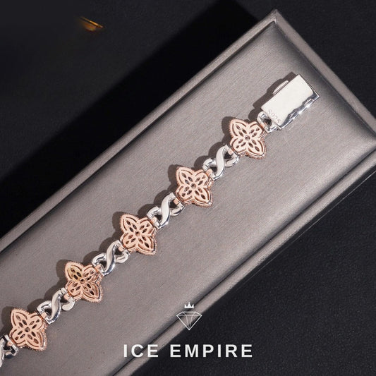Iced Out 925 Silver Moissanite Bracelet