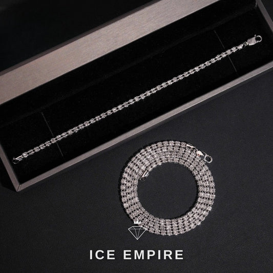Iced Out Rose Gold Plated Chain