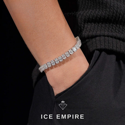 Iced Out Rose Gold Plated Moissanite Cuban Chain
