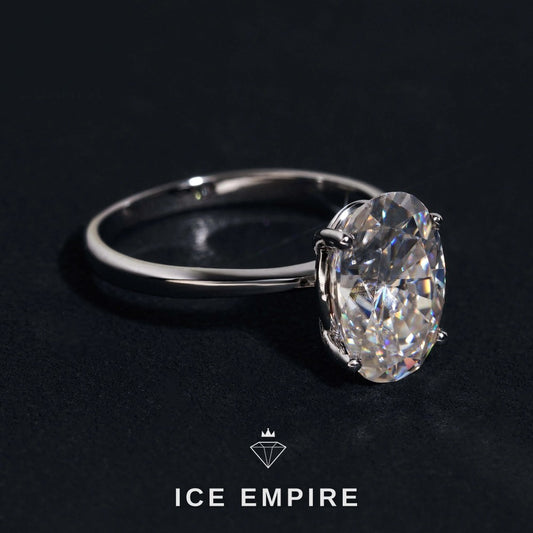 Iced Out Rose Gold Plated Moissanite Wedding Band