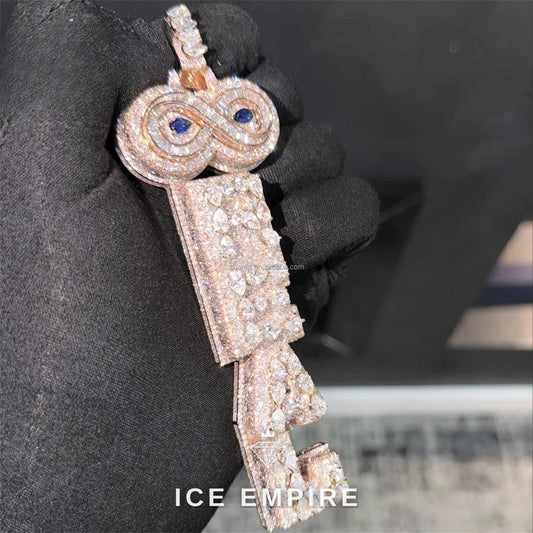 Iced Out 925 Silver Moissanite Pendant