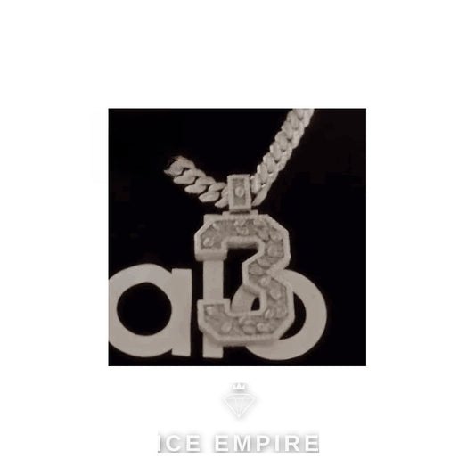Iced Out Baguette Rose Gold Plated Moissanite Pendant