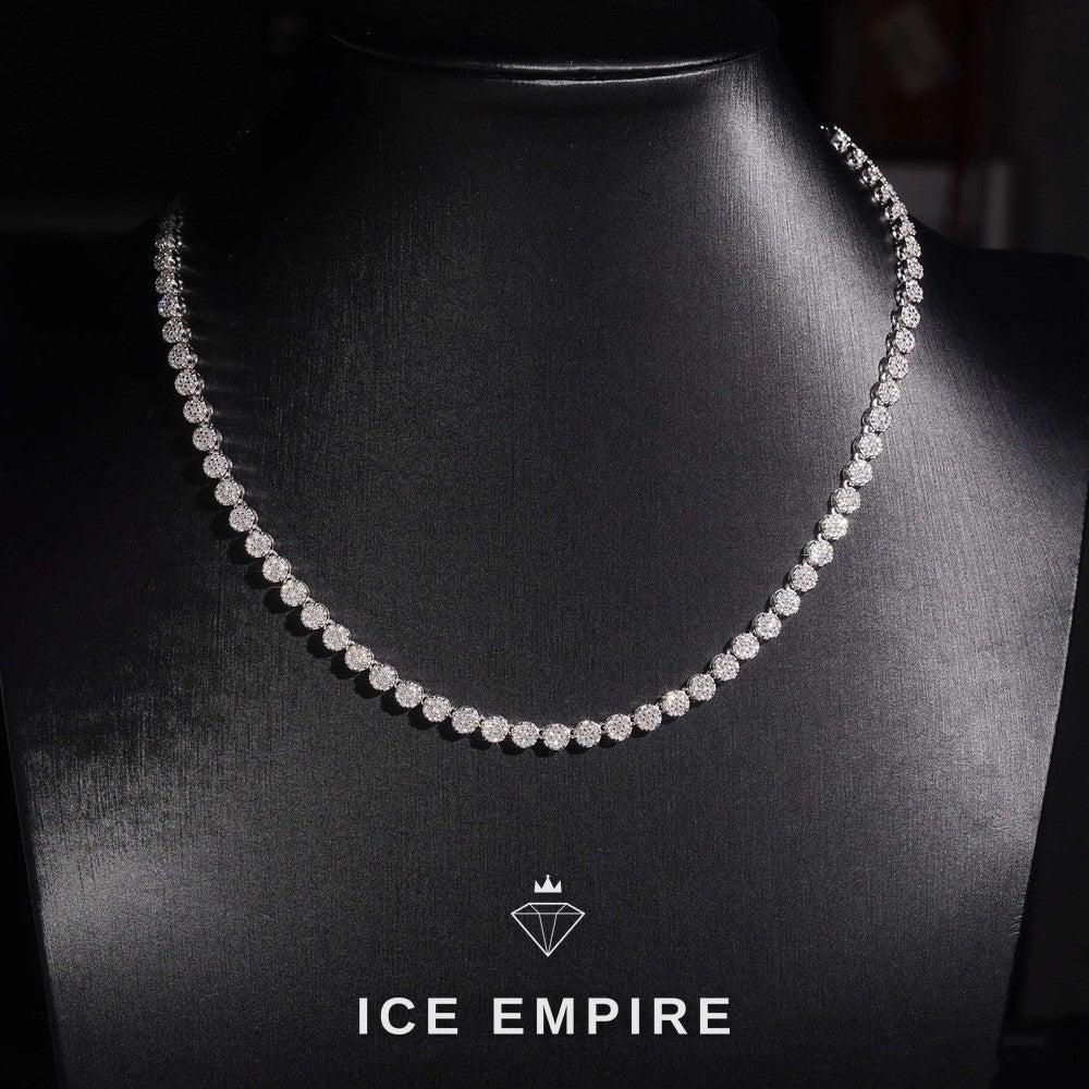 Iced Out Rose Gold Plated Moissanite Cuban Chain