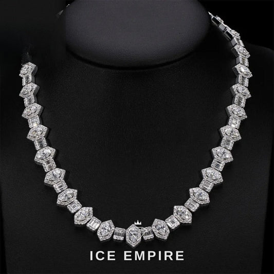 Iced Out Rose Gold Plated Moissanite Cuban Chain