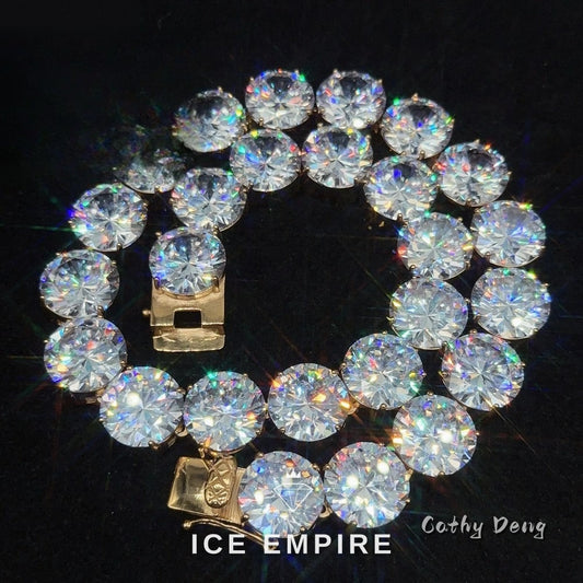 Iced Out 925 Silver Cuban Chain