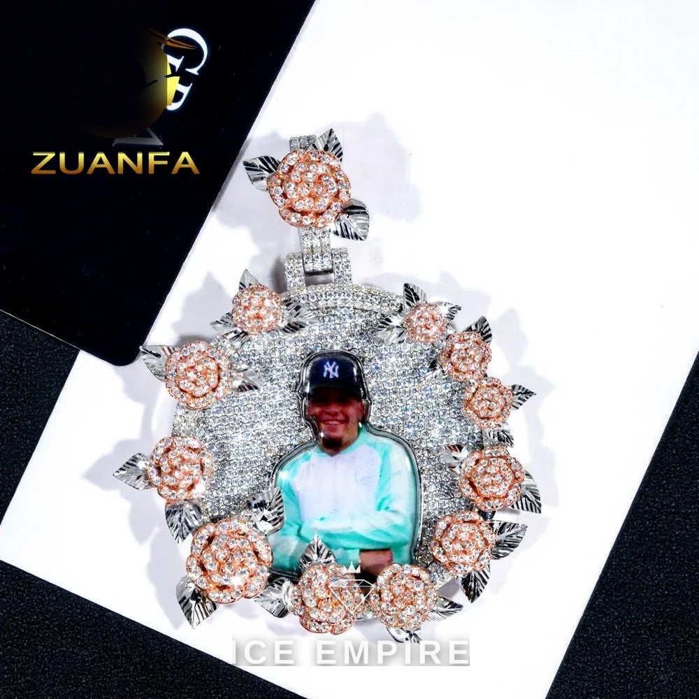 Iced Out 925 Silver Moissanite Pendant