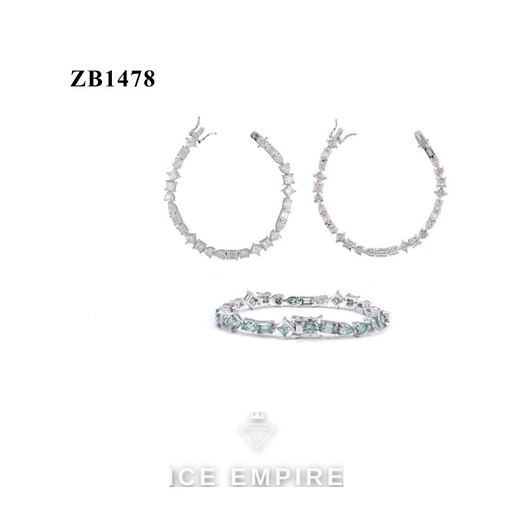 Iced Out 925 Silver Moissanite Tennis Bracelet