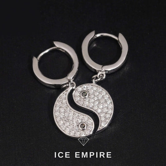 Iced Out 925 Silver Moissanite Earrings