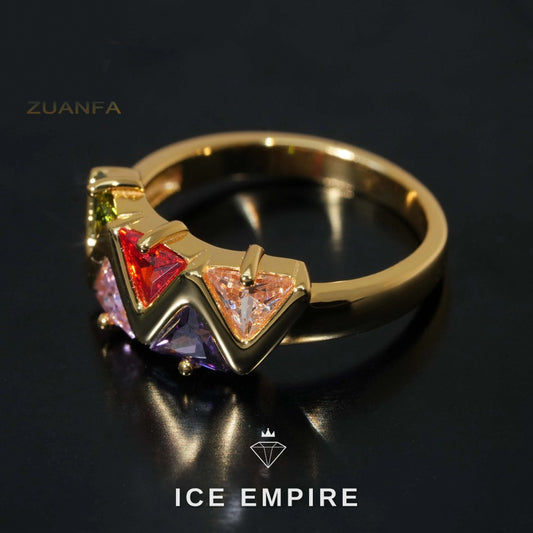 Iced Out 925 Silver Moissanite Ring