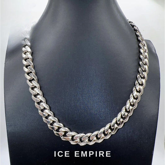 Iced Out Gold Plated Moissanite Cuban Chain