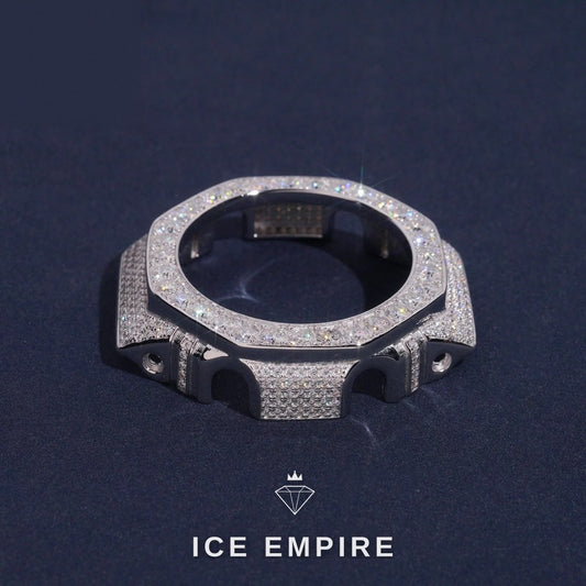 Iced Out 925 Silver Moissanite Watch