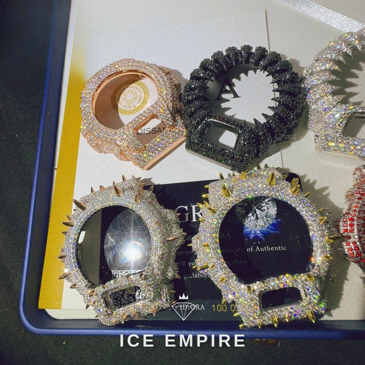Iced Out 925 Silver Moissanite Watch