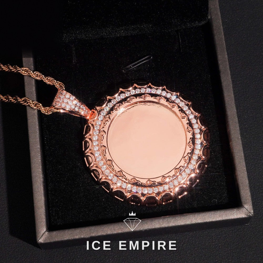 Iced Out 925 Silver Moissanite Pendant