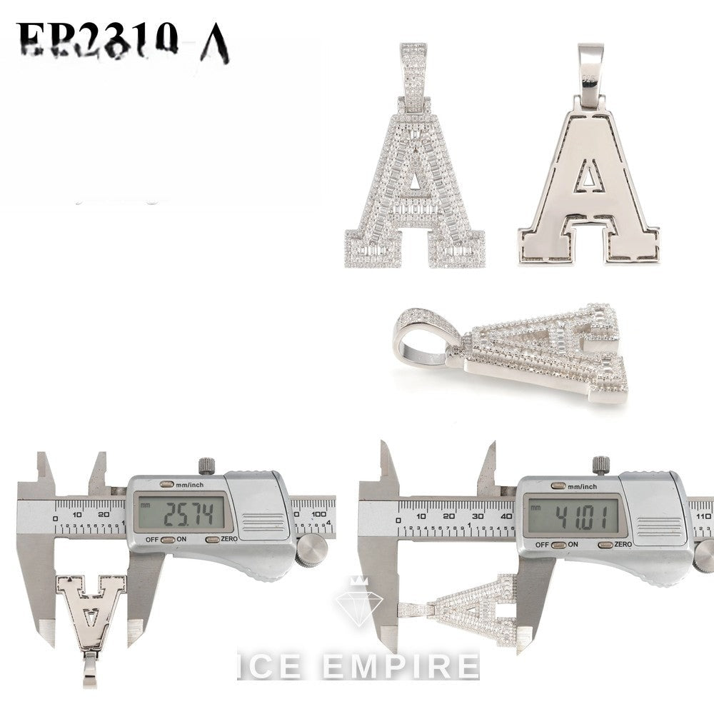 Iced Out Cross 925 Silver Pendant