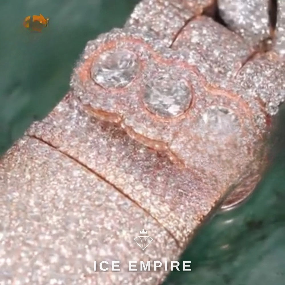 Iced Out 925 Silver Moissanite Pendant