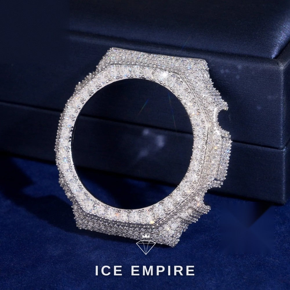 Iced Out 925 Silver Moissanite Watch