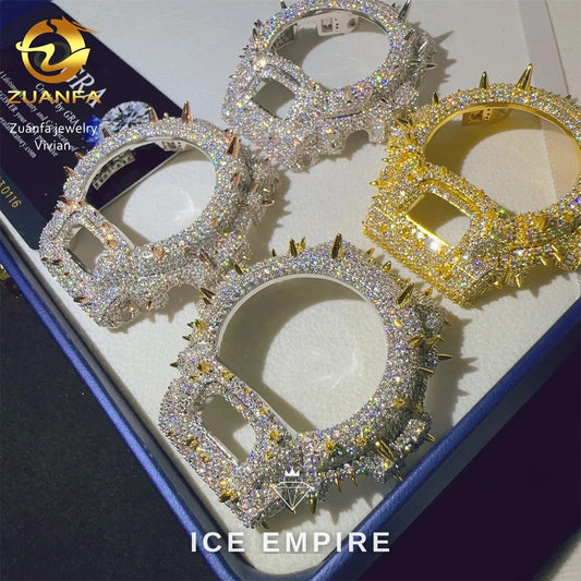 Iced Out 925 Silver Moissanite Watch