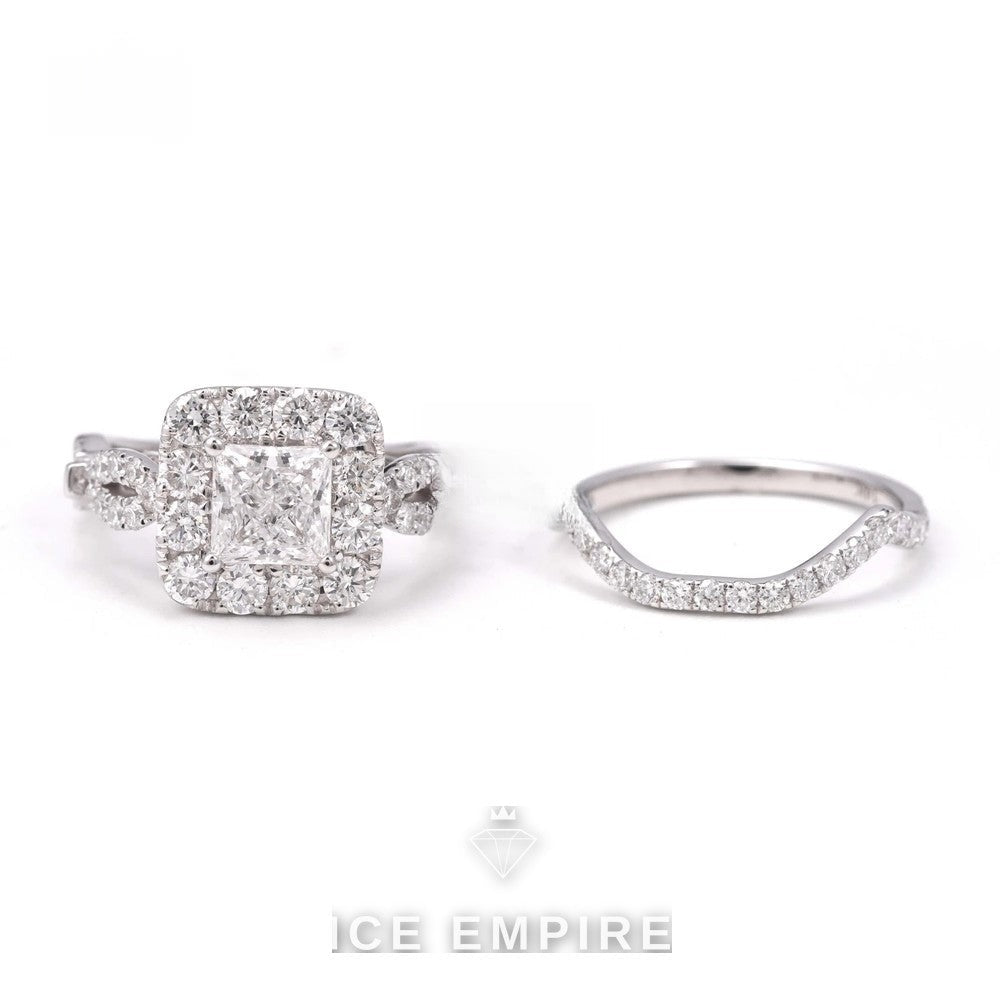 Iced Out Gold Plated Lab Grown Diamond Engagement Ring
