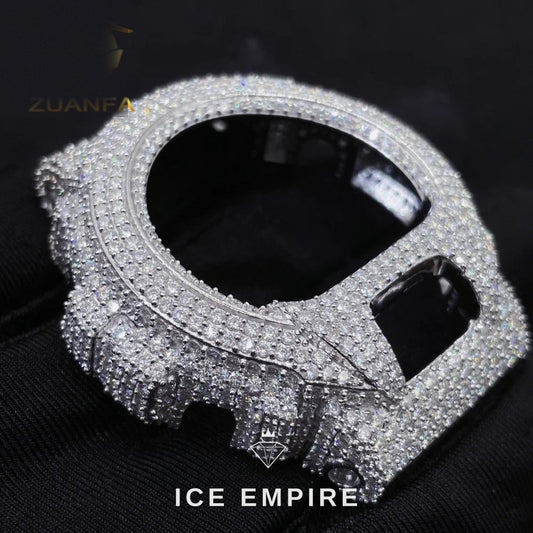 Iced Out 925 Silver Moissanite Watch