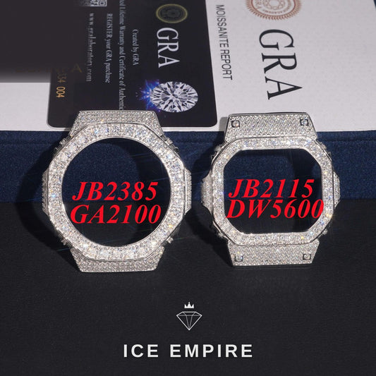 Iced Out 925 Silver Moissanite Watch