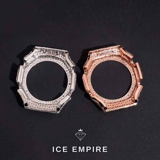 Iced Out Gold Plated Moissanite Watch