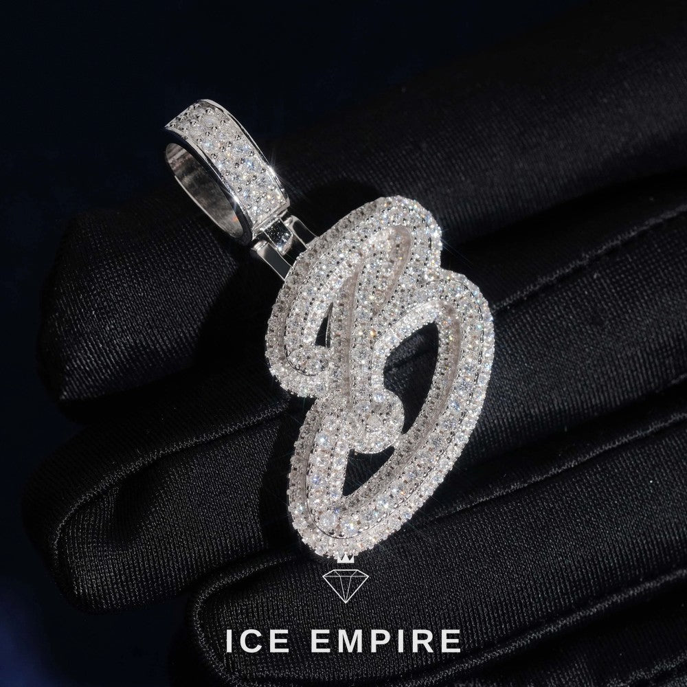Iced Out Rose Gold Plated Moissanite Pendant